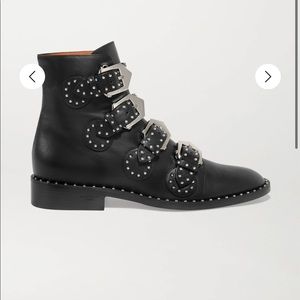 GIVENCHY Elegant studded leather ankle boots